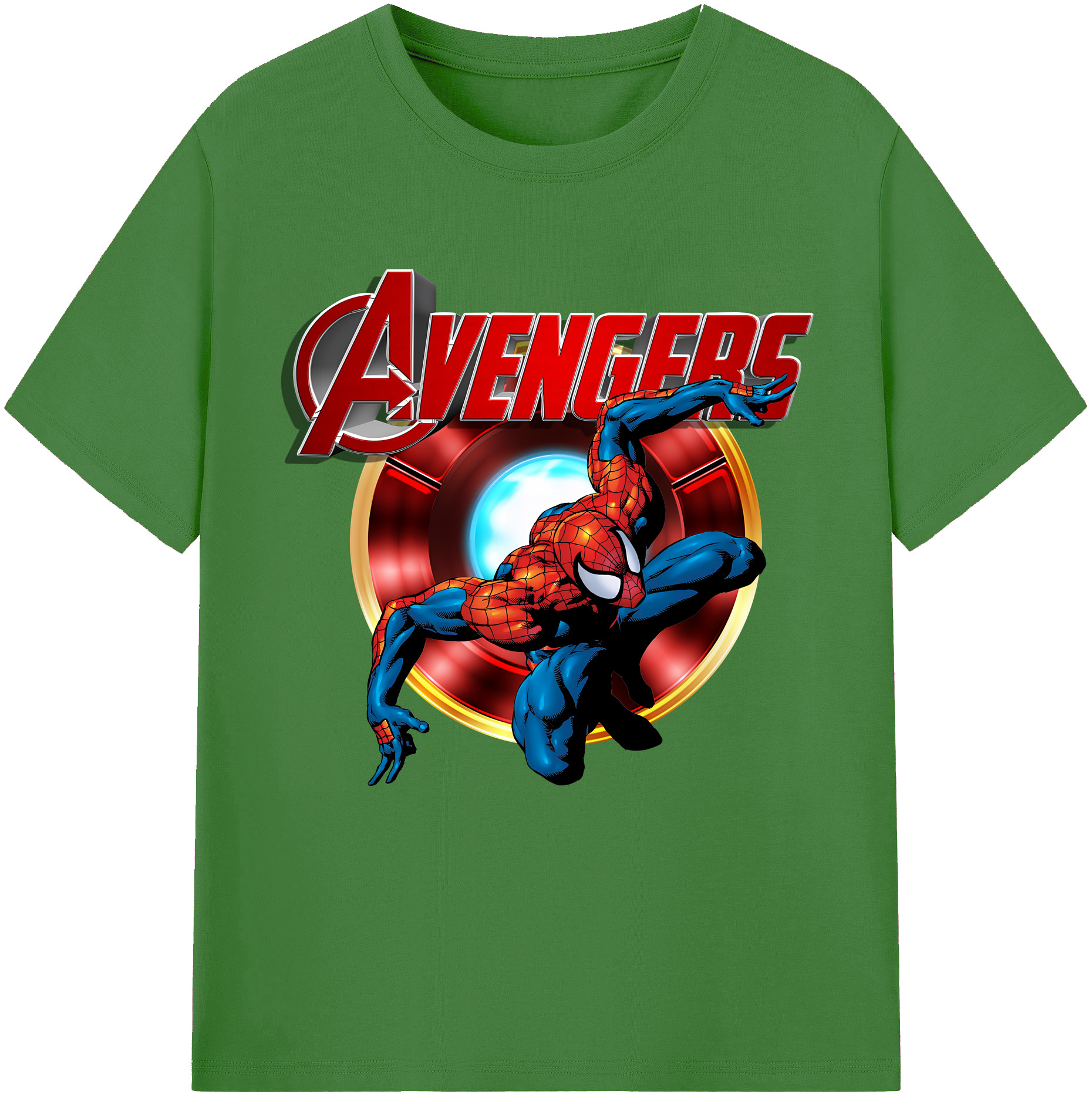 （画像用） Spider Man スパイダーマン レディースカジュアルプリントTシャツ（綿100％）